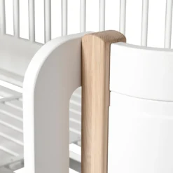 Oliver Furniture halbhohes Hochbett Wood Mini+ Weiß/Eiche