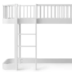 Oliver Furniture halbhohes Hochbett Wood Original Weiß - Leiter vorne 138 cm