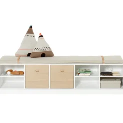 Oliver Furniture Lederbänder für Sitzkissen Wood Standregale 2er Set