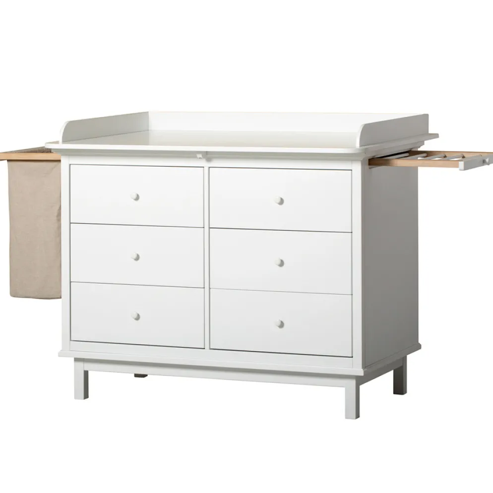 Oliver Furniture Seaside Wickelkommode 6 Schubladen Weiß