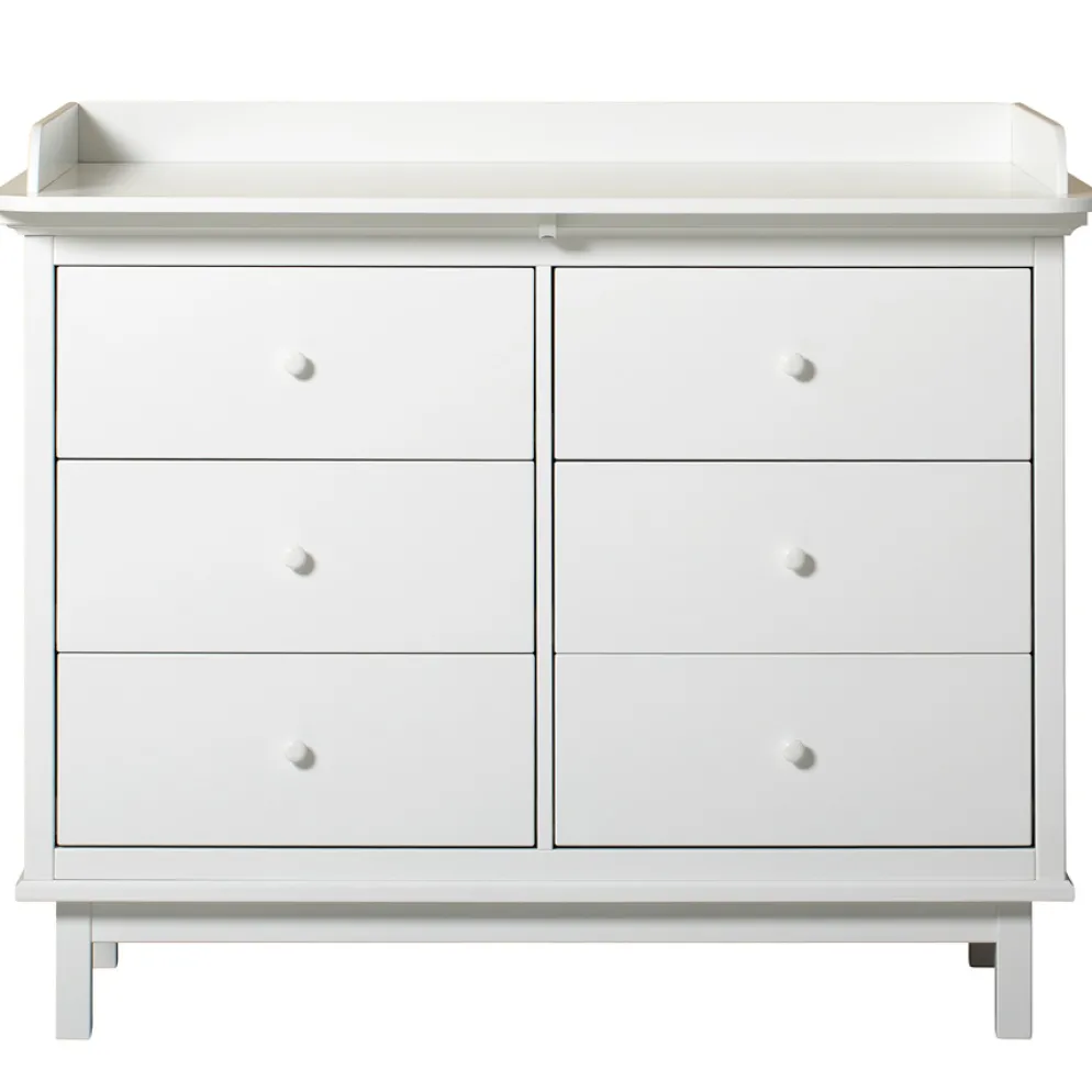 Oliver Furniture Seaside Wickelkommode 6 Schubladen Weiß