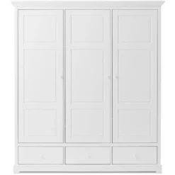 Oliver Furniture 3-türiger Kleiderschrank Weiß Hoch - Sofort Lieferbar!