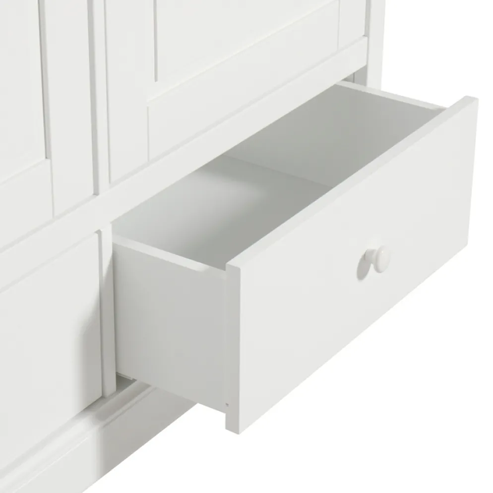 Oliver Furniture 2-türiger Kleiderschrank Weiß Hoch