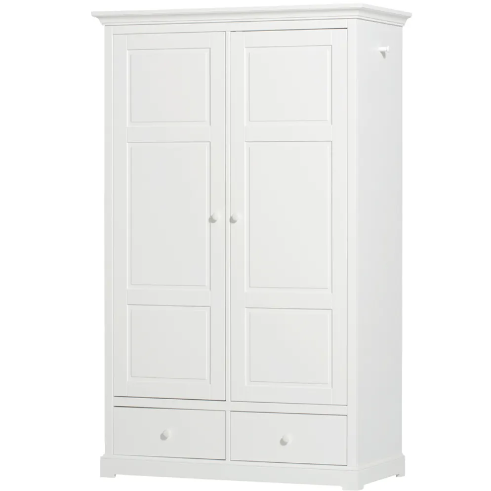 Oliver Furniture 2-türiger Kleiderschrank Weiß Hoch
