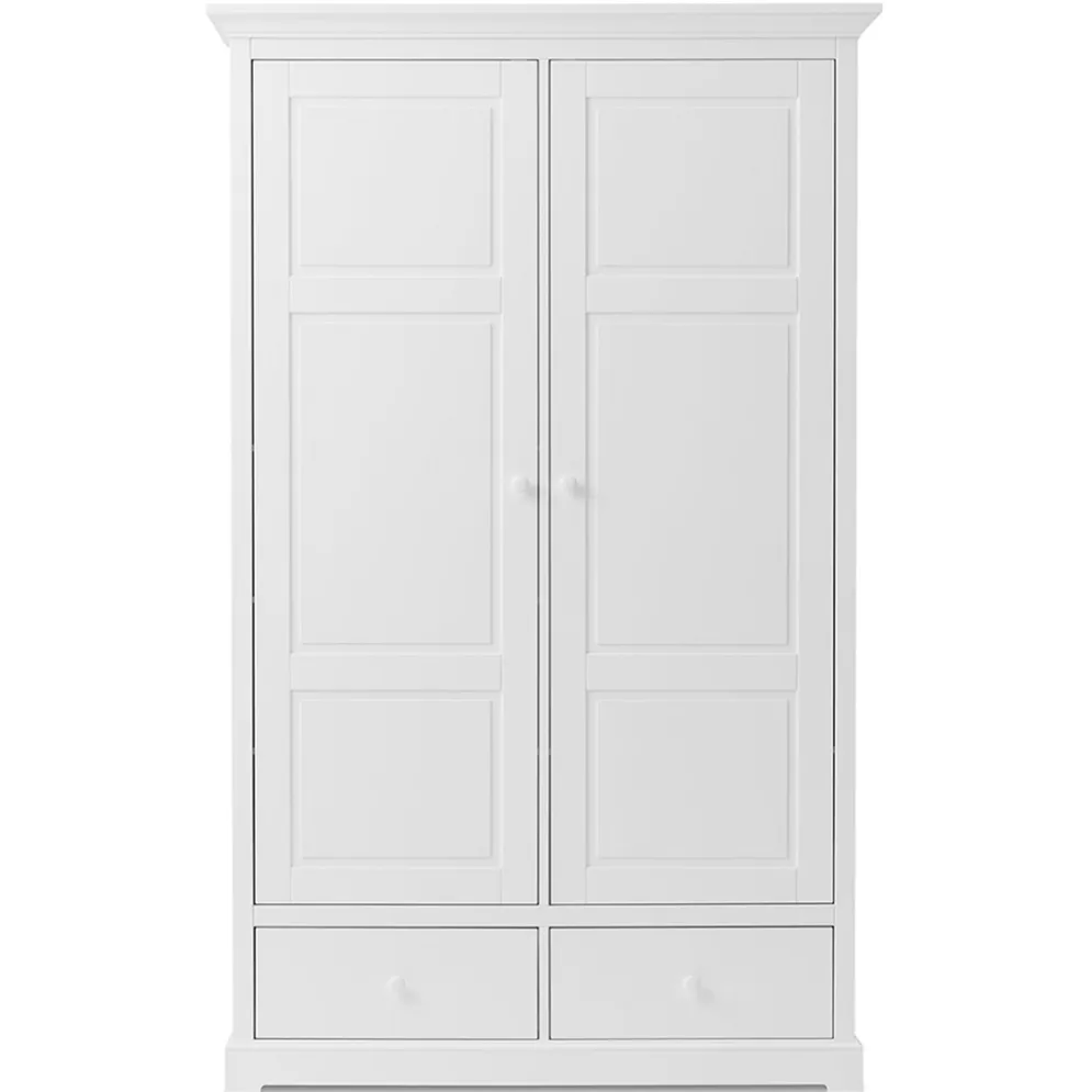 Oliver Furniture 2-türiger Kleiderschrank Weiß Hoch