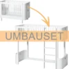 Oliver Furniture Umbauset für Baby- und Kinderbett Wood Mini+ zum halbhohen Hochbett Weiß