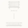 Oliver Furniture Umbauset Wood Mini+ Juniorbett Ergänzung f. Wood Mini+ Babybett Eiche