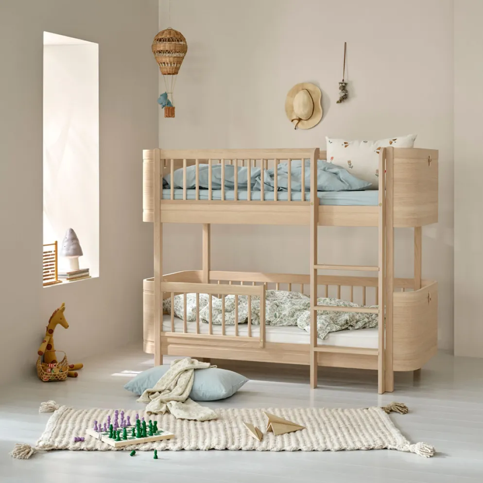 Oliver Furniture Umbauset Wood Mini+ Juniorbett zum halbhohen Etagenbett Eiche