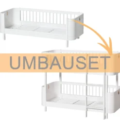Oliver Furniture Umbauset Wood Mini+ Juniorbett zum halbhohen Etagenbett Weiß