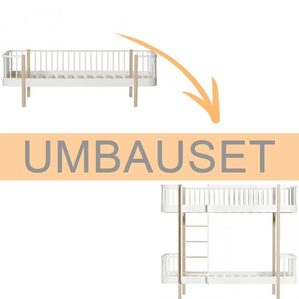 Oliver Furniture Umbauset Wood Original Bettsofa zum Etagenbett Leiter vorne