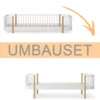 Oliver Furniture Umbauset Wood Original Bodenbett zum Einzelbett weiß/Eiche