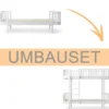 Oliver Furniture Umbauset Wood Original Einzelbett/Juniorbett zum Etagenbett weiß