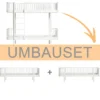 Oliver Furniture Umbauset Wood Original Etagenbett zu 2 Bettsofas Weiß
