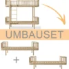 Oliver Furniture Umbauset Wood Original Etagenbett zu 2 Einzelbetten Eiche