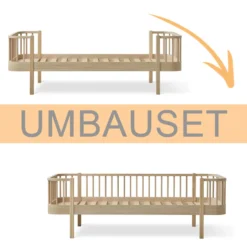 Oliver Furniture Umbauset Wood Original Einzelbett zum Bettsofa Eiche