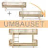 Oliver Furniture Umbauset 2 Wood Original Bettsofas zum halbhohen Etagenbett Eiche