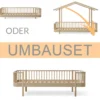 Oliver Furniture Umbauset Wood Original Bodenbett/Hausbett zum Bettsofa Eiche