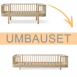 Oliver Furniture Umbauset Wood Original Junior Bettsofa zum Bodenbett Eiche