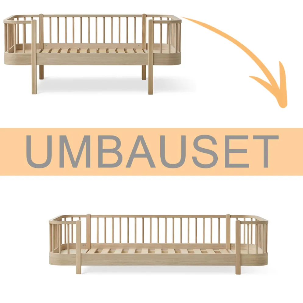 Oliver Furniture Umbauset Wood Original Junior Bettsofa zum Bodenbett Eiche
