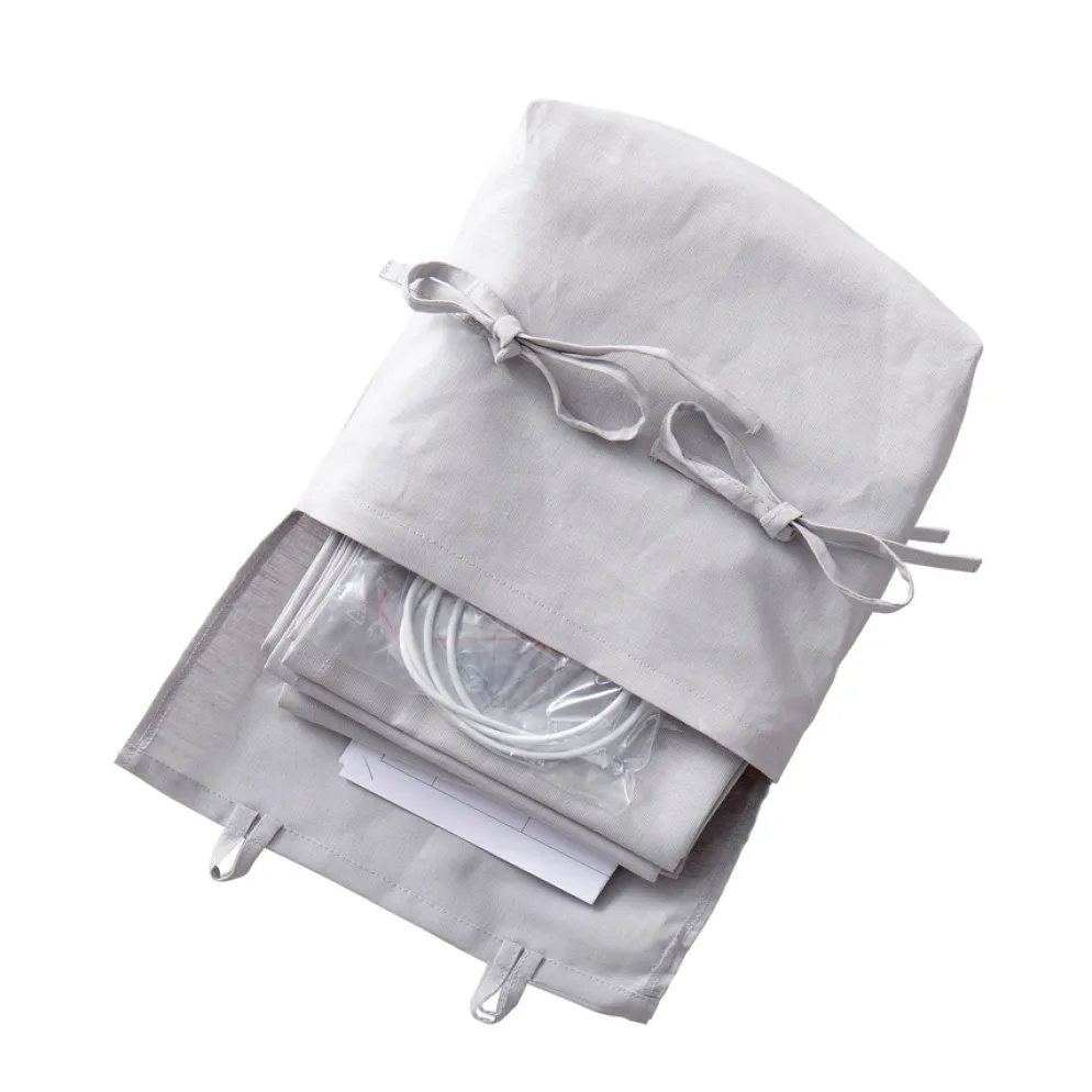 Oliver Furniture Vorhang für halbhohes Hochbett Seaside (160-200cm)/Etagenbett Grau