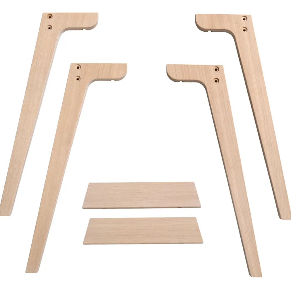 Oliver Furniture Wood Extra Tischbeinset Schreibtisch 66 cm