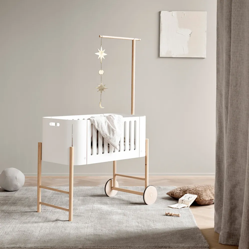 Oliver Furniture Wood Himmelstange für Betthimmel & Mobile Beistellbett Eiche