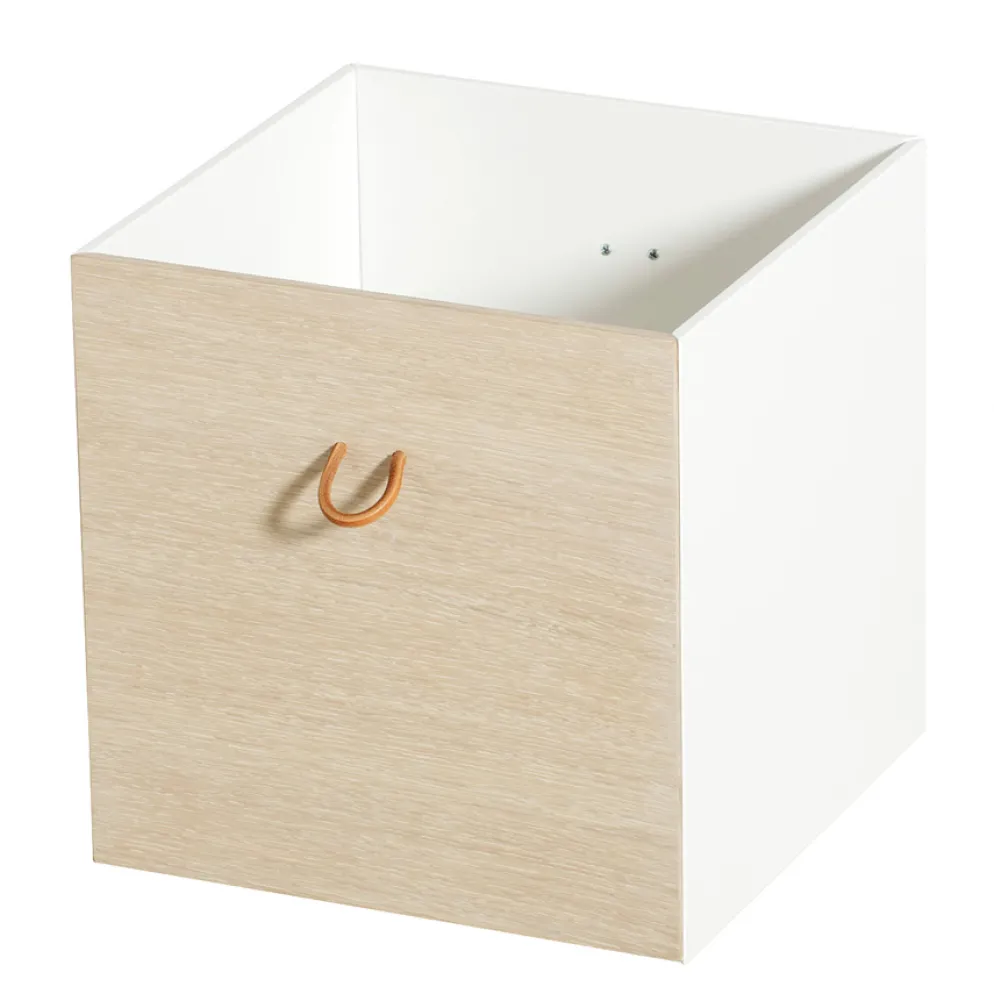 Oliver Furniture Wood Kisten 2 Fronten Weiß/Eiche