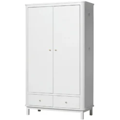 Oliver Furniture Wood Kleiderschrank 2-Türig Weiß