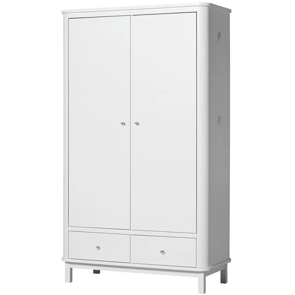 Oliver Furniture Wood Kleiderschrank 2-Türig Weiß