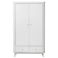 Oliver Furniture Wood Kleiderschrank 2-Türig Weiß