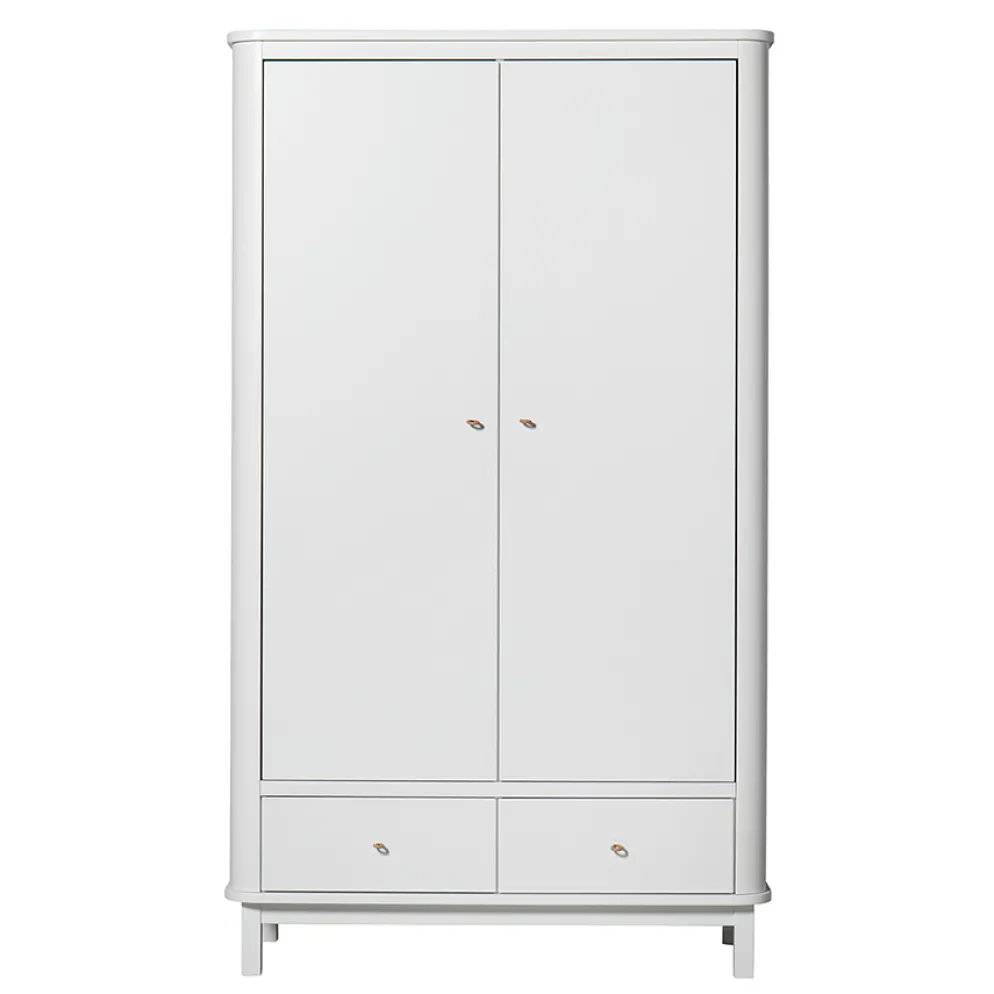 Oliver Furniture Wood Kleiderschrank 2-Türig Weiß