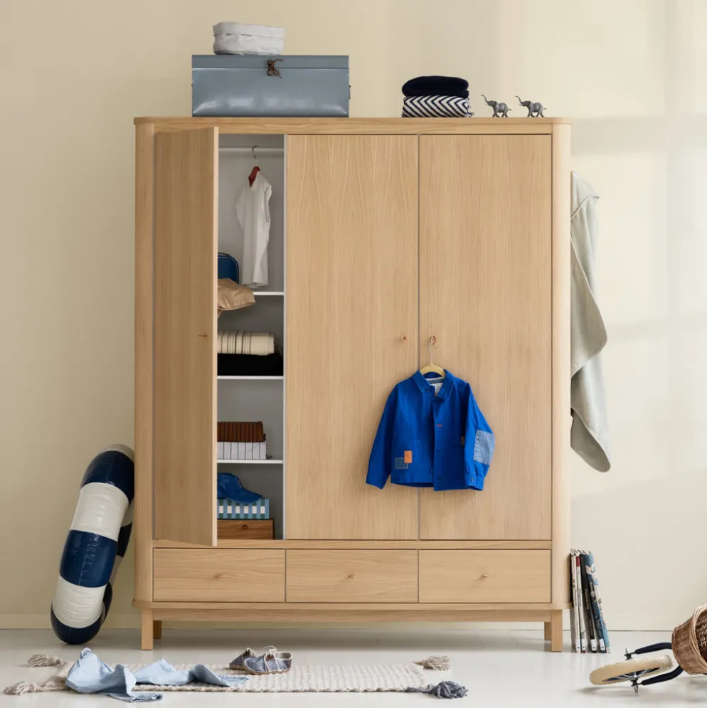 Oliver Furniture Wood Kleiderschrank 3-Türig Eiche