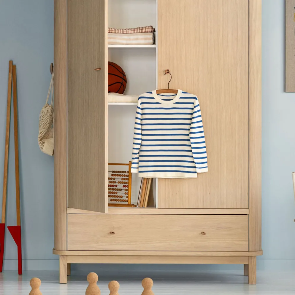 Oliver Furniture Wood Kleiderschrank 2-türig Eiche