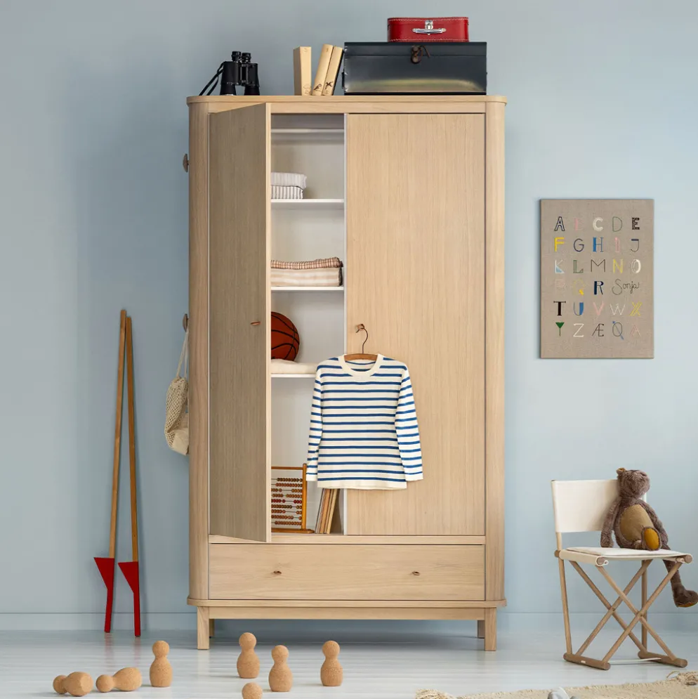 Oliver Furniture Wood Kleiderschrank 2-türig Eiche