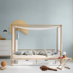 Oliver Furniture Wood Kommode 3 Schubladen Weiß/Eiche