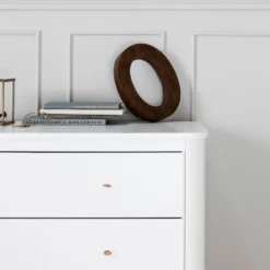 Oliver Furniture Wood Kommode 3 Schubladen Weiß/Eiche