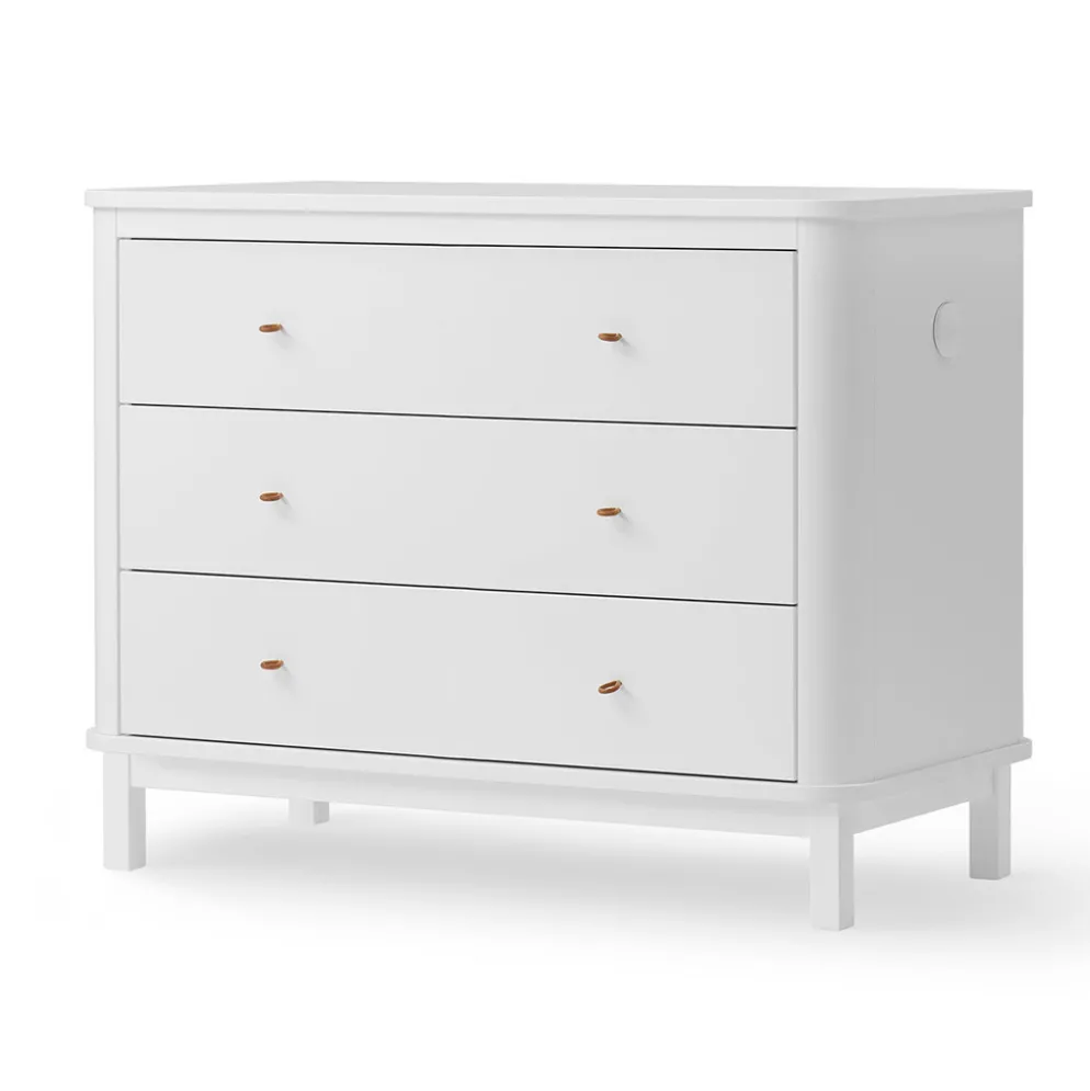 Oliver Furniture Wood Kommode 3 Schubladen Weiß