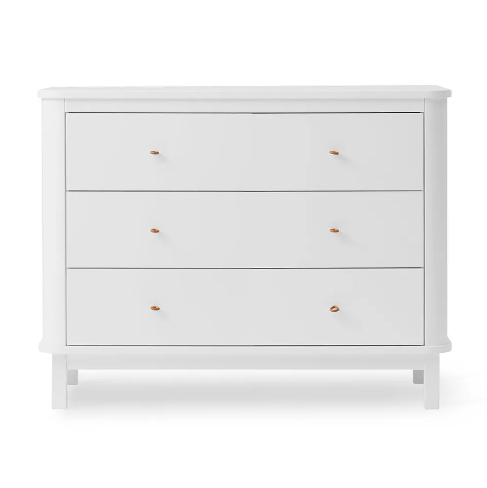 Oliver Furniture Wood Kommode 3 Schubladen Weiß