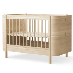 Oliver Furniture Wood Mini+ Baby- und Kinderbett inkl. Umbauset Juniorbett Eiche