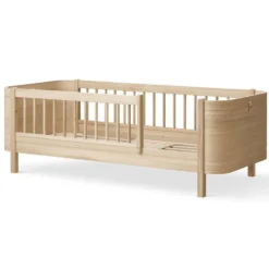 Oliver Furniture Wood Mini+ Baby- und Kinderbett inkl. Umbauset Juniorbett Eiche