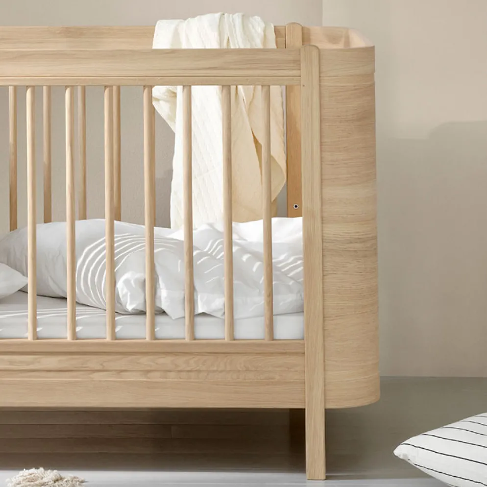 Oliver Furniture Wood Mini+ Baby- und Kinderbett inkl. Umbauset Juniorbett Eiche