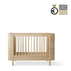 Oliver Furniture Wood Mini+ Baby- und Kinderbett inkl. Umbauset Juniorbett Eiche