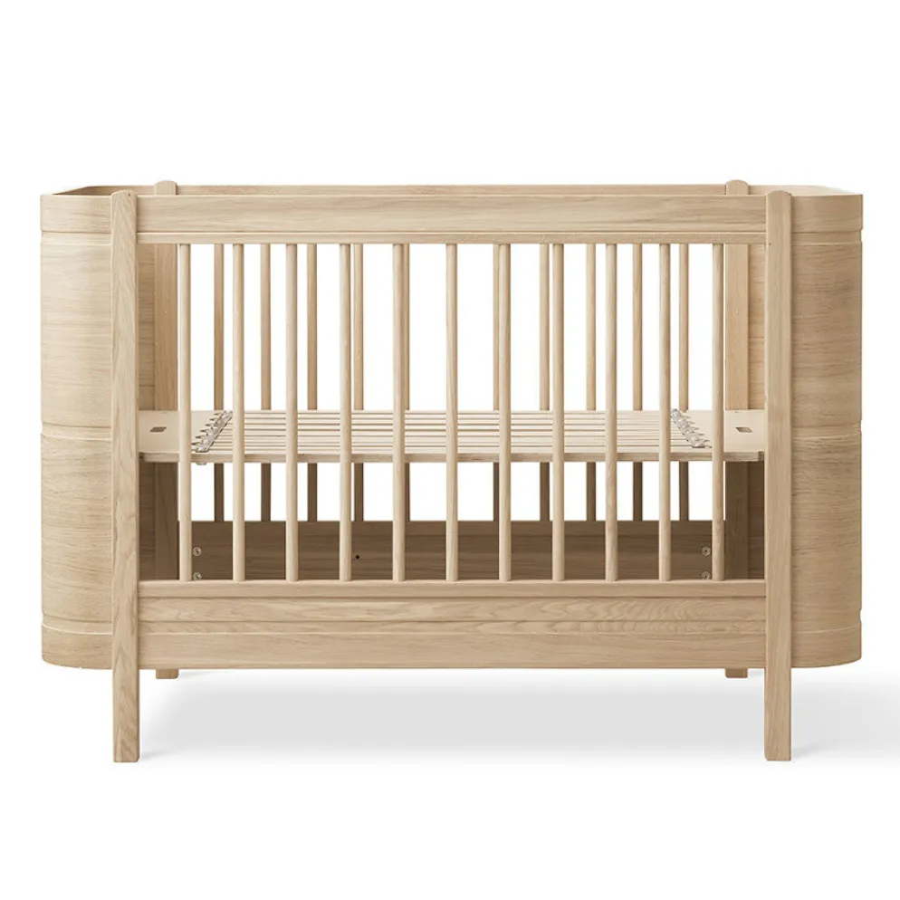 Oliver Furniture Wood Mini+ Baby- und Kinderbett inkl. Umbauset Juniorbett Eiche