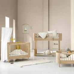 Oliver Furniture Wood Mini+ Babybett exkl. Umbauset Juniorbett Eiche