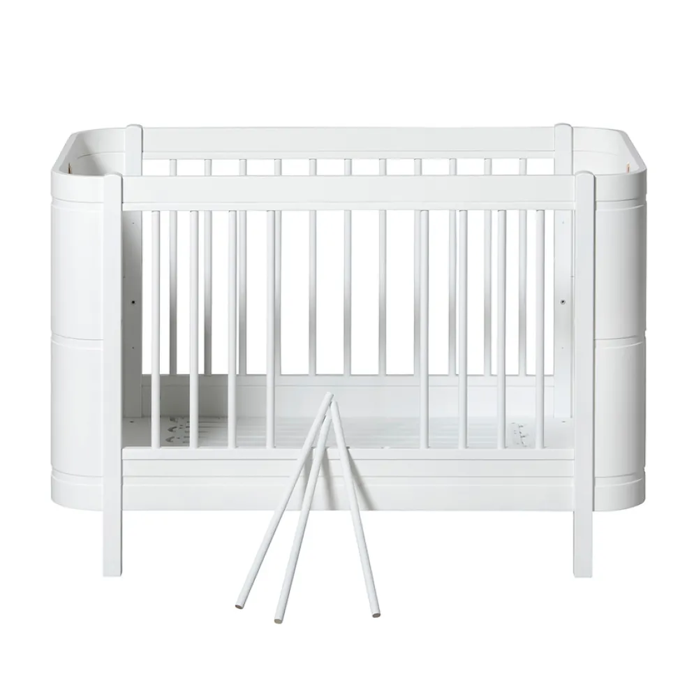 Oliver Furniture Wood Mini+ Babybett Weiß exkl. Umbauset Juniorbett