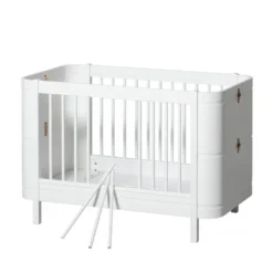 Oliver Furniture Wood Mini+ Babybett Weiß exkl. Umbauset Juniorbett