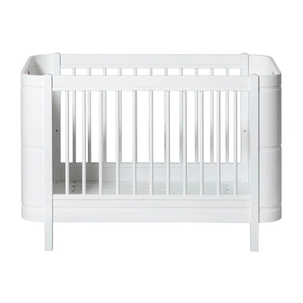 Oliver Furniture Wood Mini+ Babybett Weiß exkl. Umbauset Juniorbett