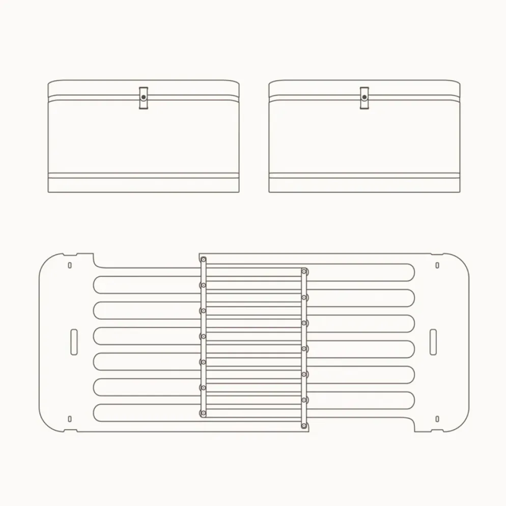 Oliver Furniture Wood Mini+ Geschwisterset Ergänzung f. Wood Mini+ Babybett inkl. Umbauset Juniorbett Eiche