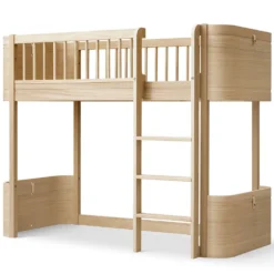 Oliver Furniture Wood Mini+ halbhohes Hochbett Eiche