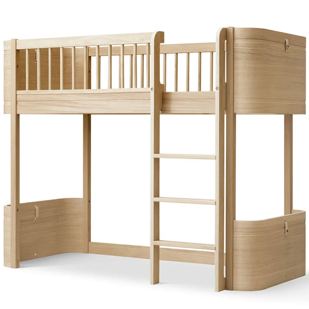 Oliver Furniture Wood Mini+ halbhohes Hochbett Eiche